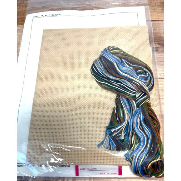 Country Alphabet Sampler Cross-Stitch Kit By Better Homes & Gardens Includes Fab - Picture 3 of 3